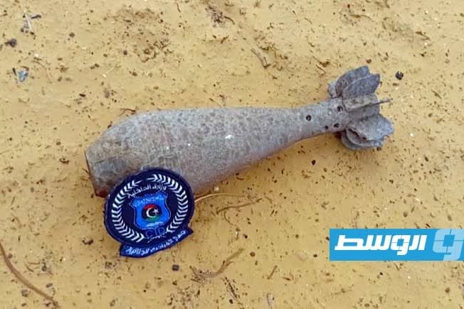 انتشال قذيفة هاون من مزرعة بطرابلس