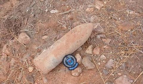 War debris shell found at Sebha farm
