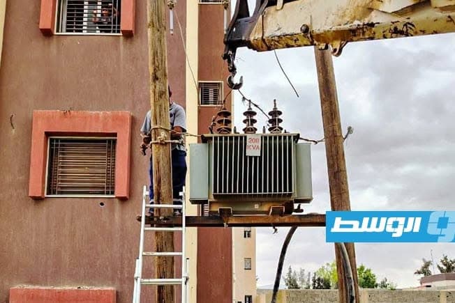 New electrical transformer installed in Bani Walid