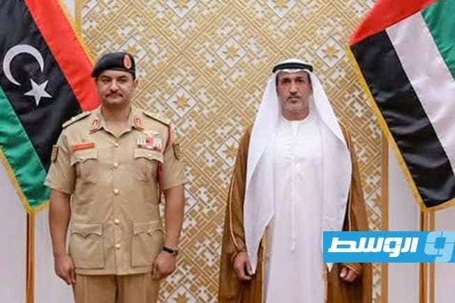 Saddam Hifter Confers with UAE Defense Minister