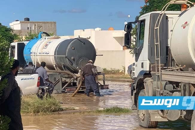 Emergency teams work to pump rainwater in six zones
