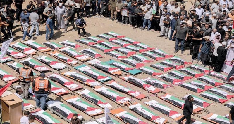 Unprecedented Martyrs' Funeral in Gaza