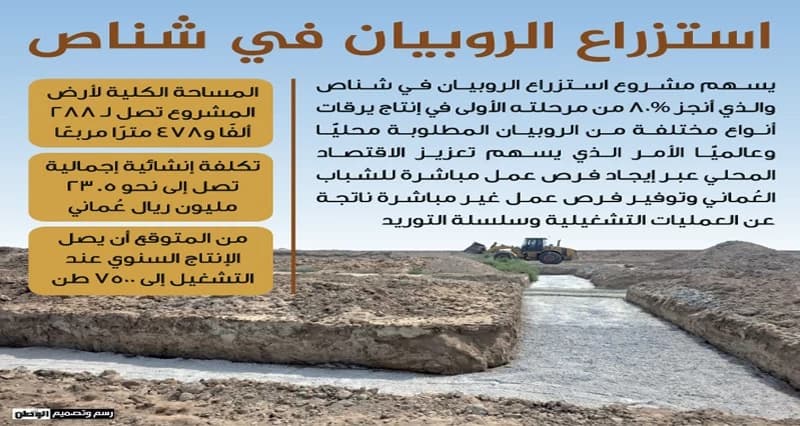 80% من مشروع الروبيان في شناص