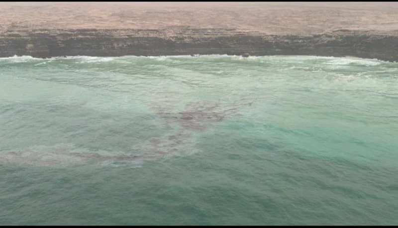 Oil pollution impacts Ras Roddika beaches
