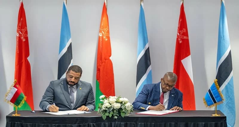 اتفاق بين عمان وبوتسوانا في مجالات متعددة