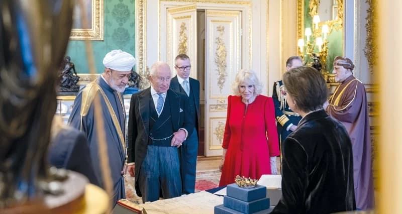 جلالة السلطان ي visits royal collection at Windsor