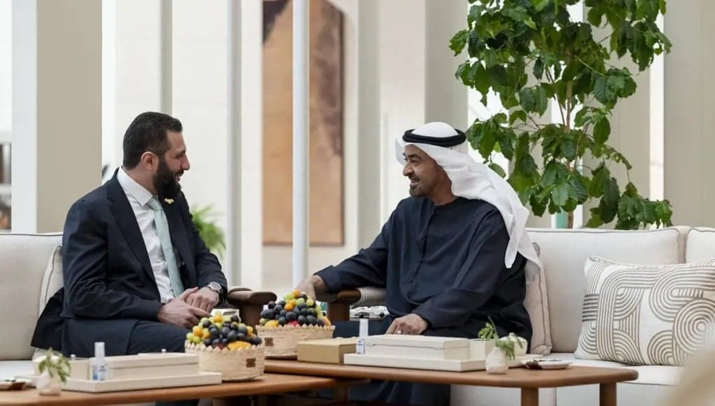 Sharia and Mohammed bin Zayed discuss boosting economic ties