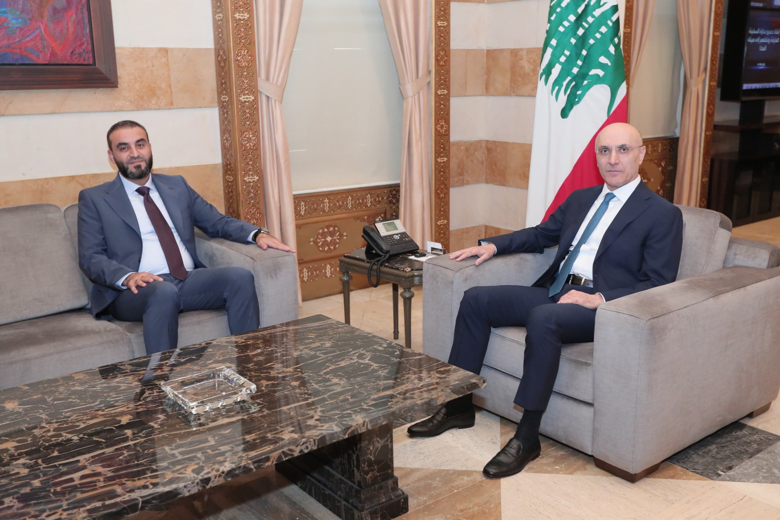 Al-Hajar and Syrian Deputy Minister discuss border security
