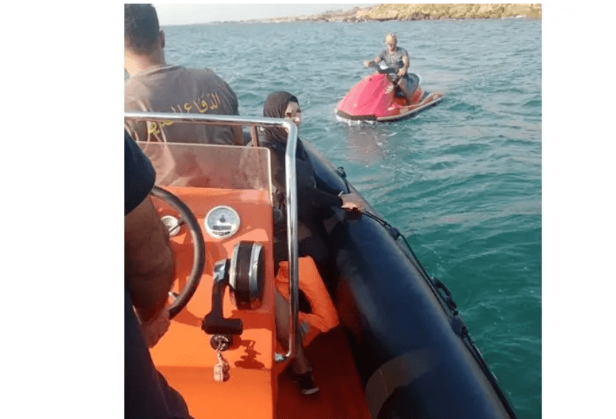 Woman rescued after jet ski overturns in Al-Abdah