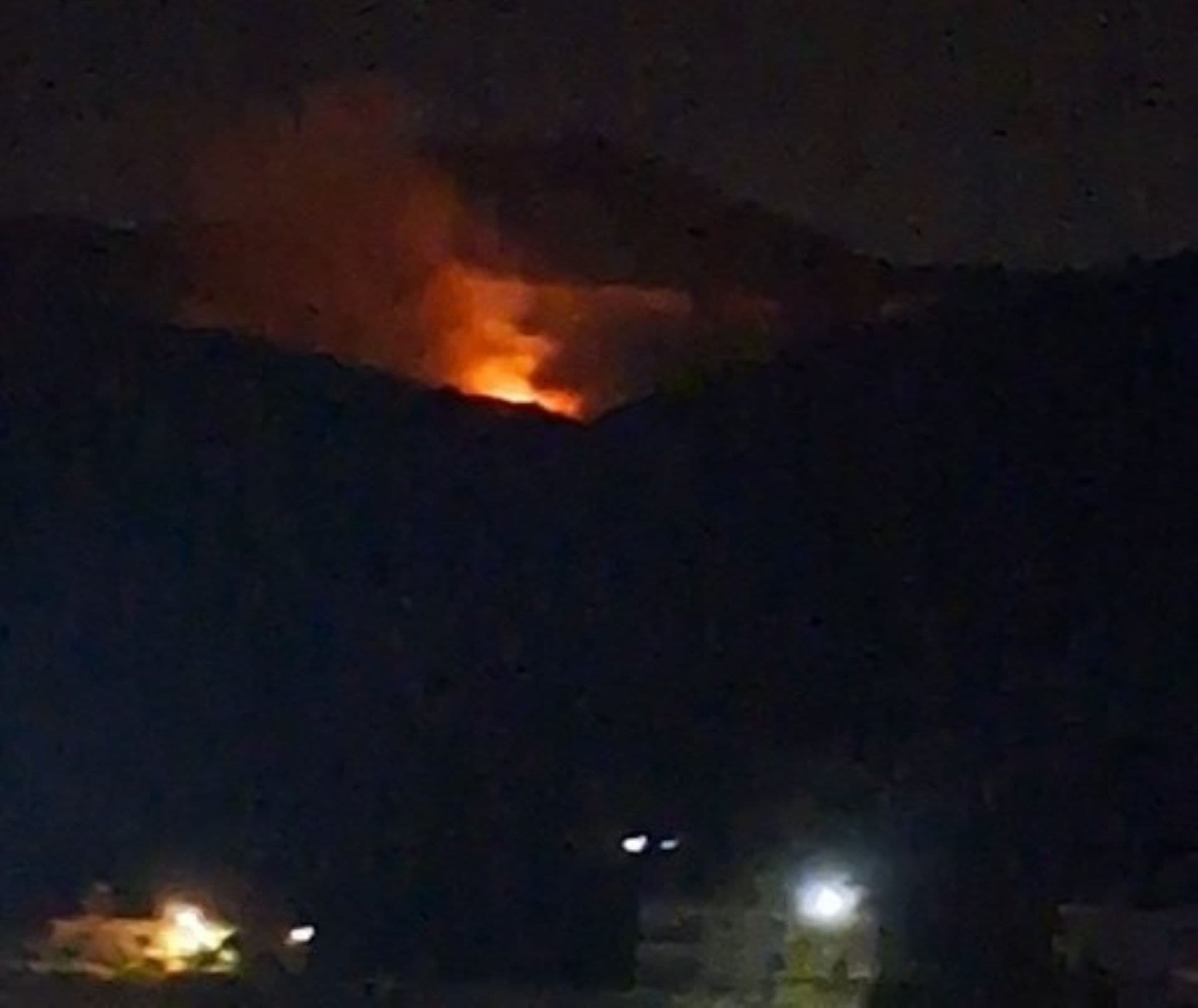 Fire Breaks Out in Mashghara Forest
