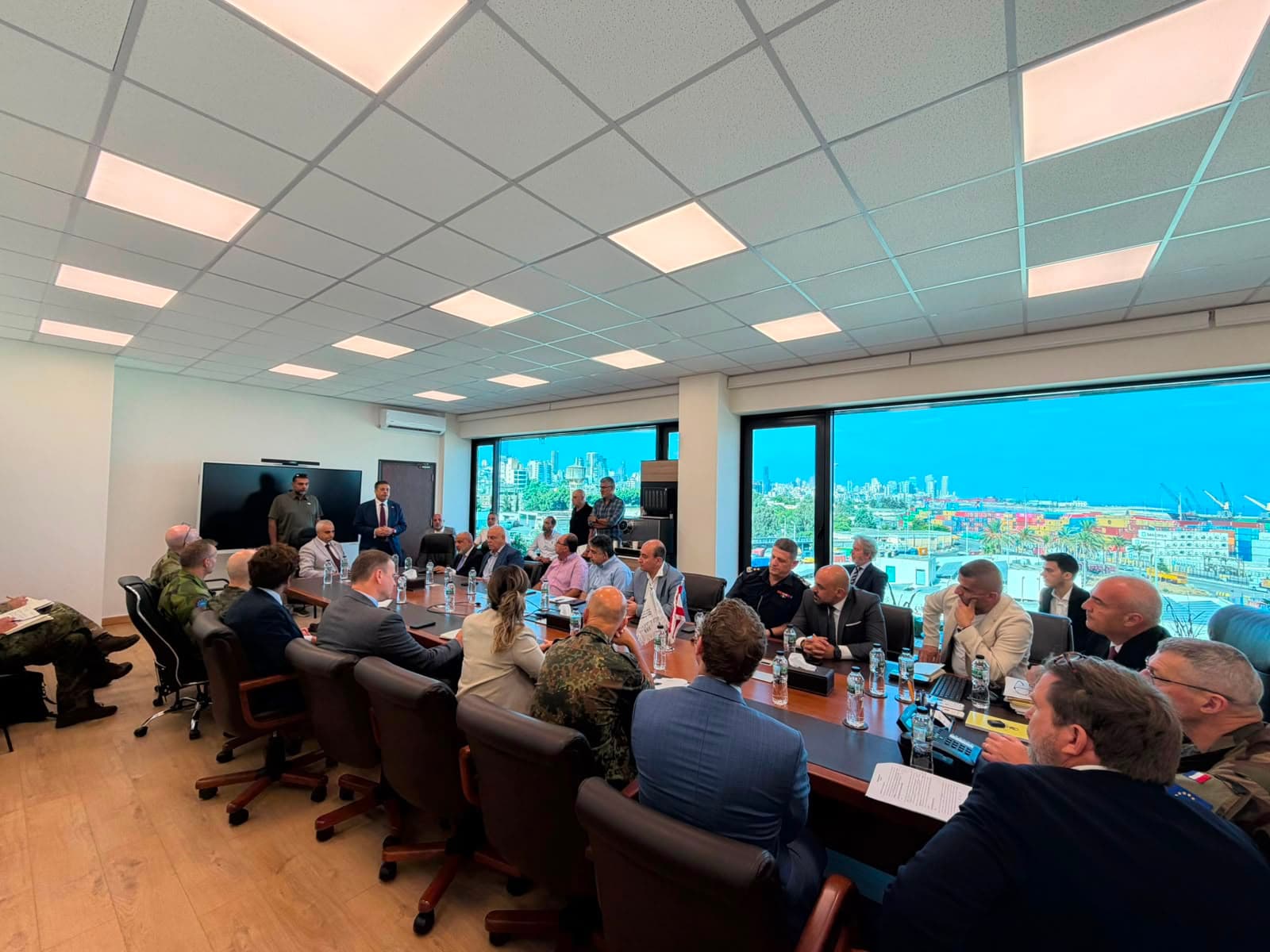 European military team reviews Beirut port security