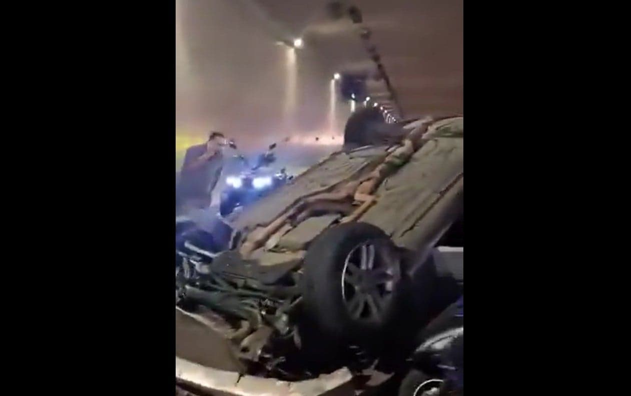 حادث خطير على أوتوستراد المدينة الرياضية