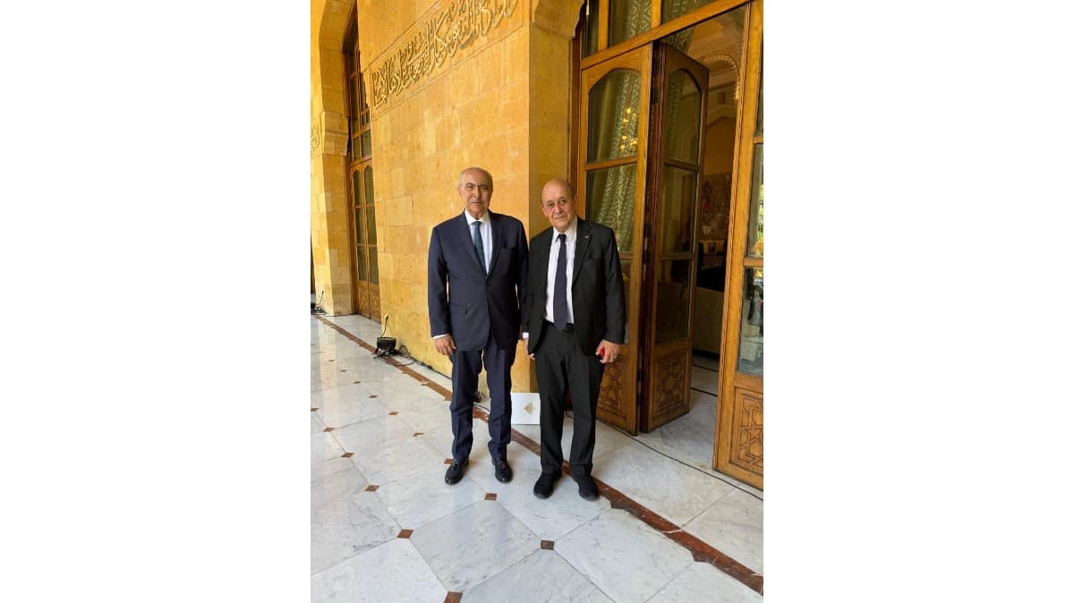 Makzumi and Le Drian Discuss Lebanon Security
