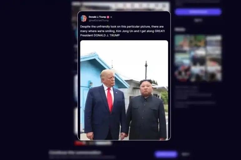 Trump lauds his rapport with Kim