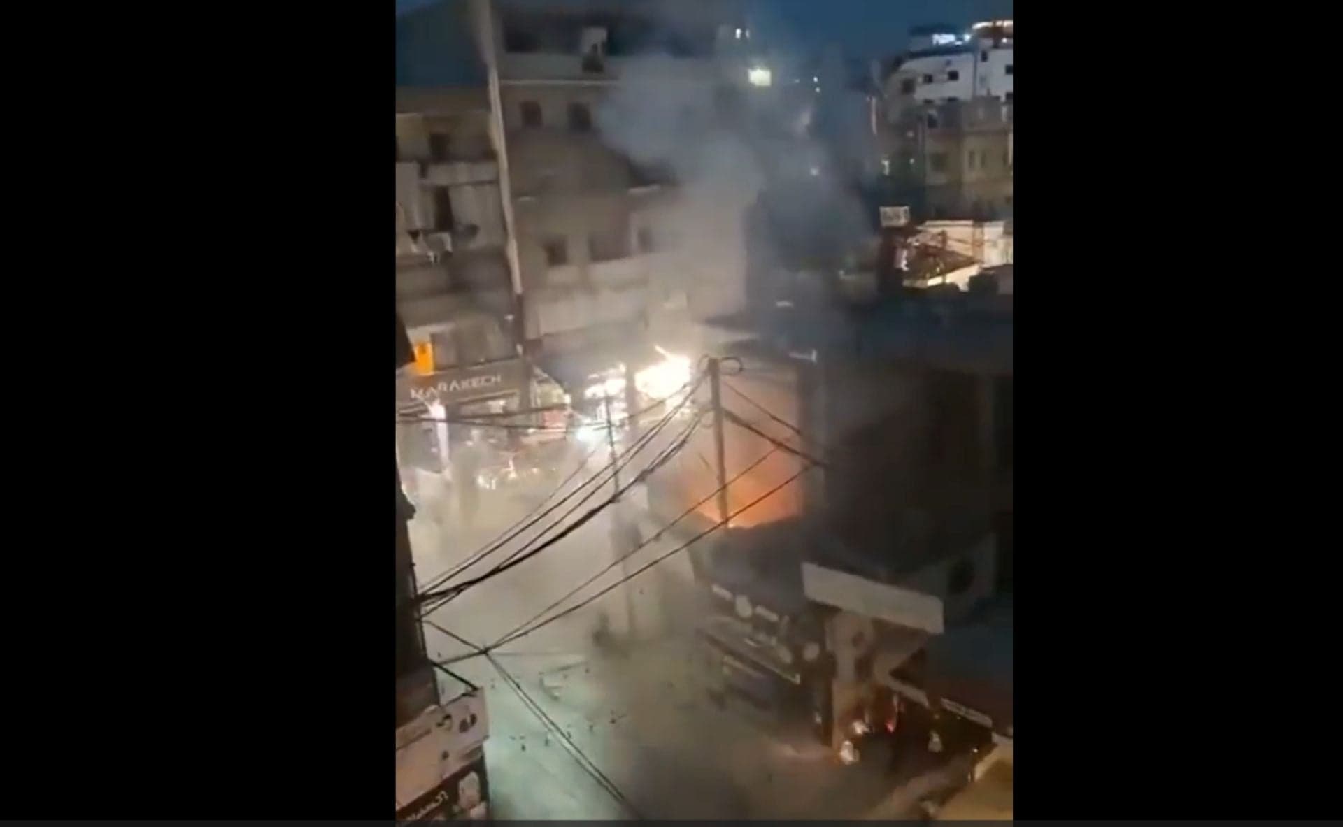 Transformer explosion in Burj al-Barajneh