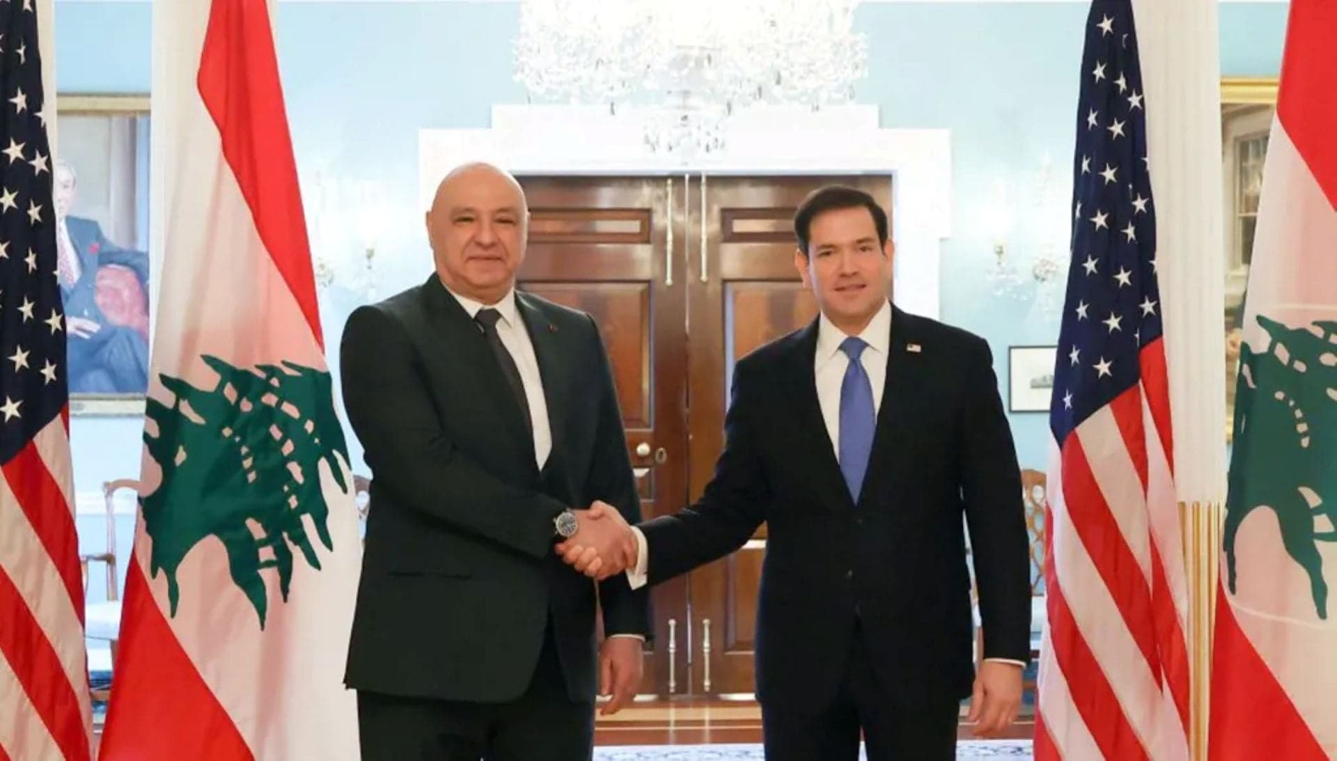 Ruby Discusses Sovereignty with President Aoun