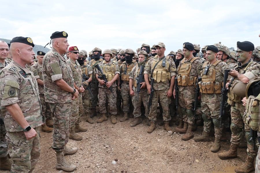 Lebanese Army Conducts Terrorist Drill