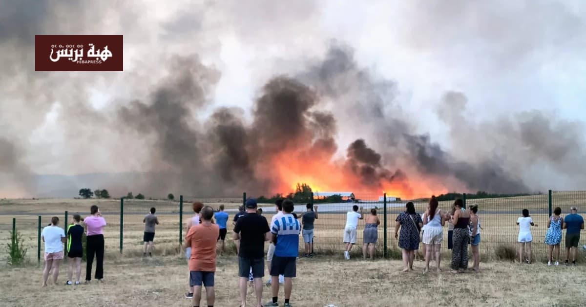 France near Bordeaux evacuations due to fires