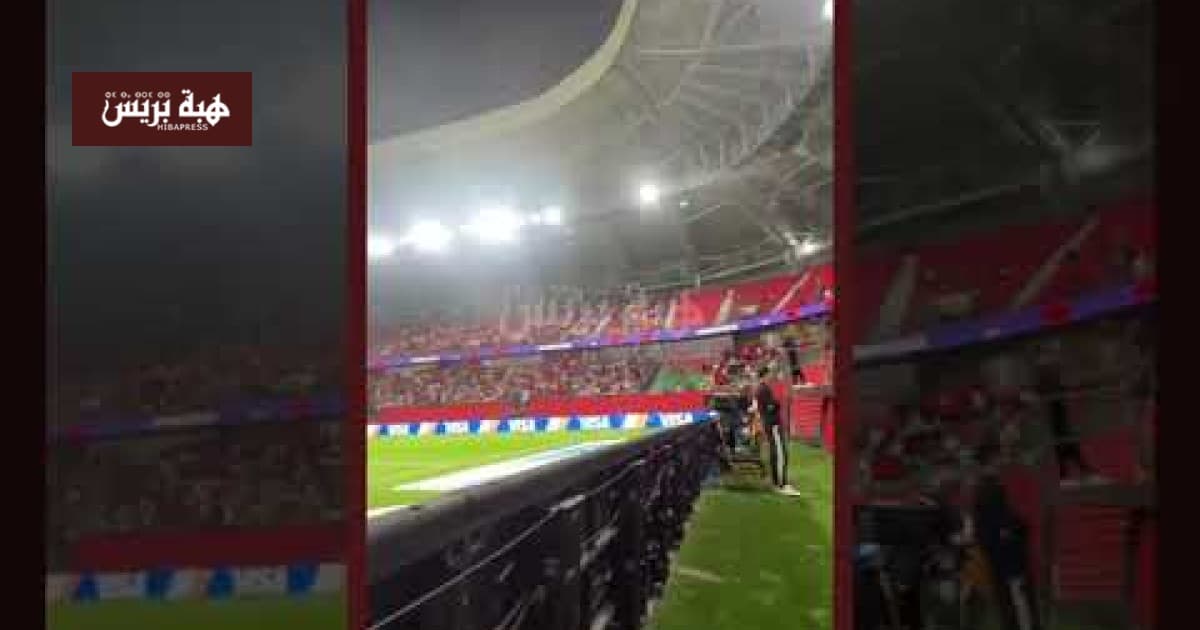 فرحة الجمهور المغربي بهدف المنتخب