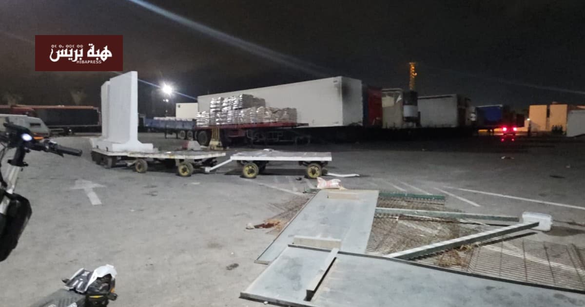 Truck food supplies targeted at Nador port