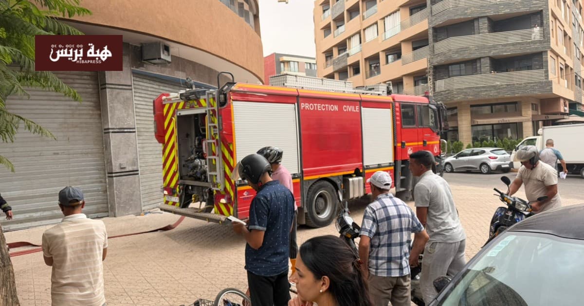 Marrakesh store fire from electrical contact