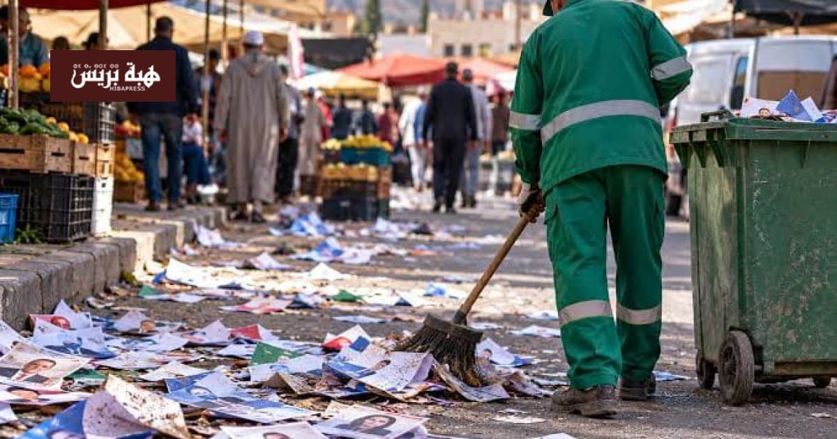 Salé campaign posters strain sanitation workers