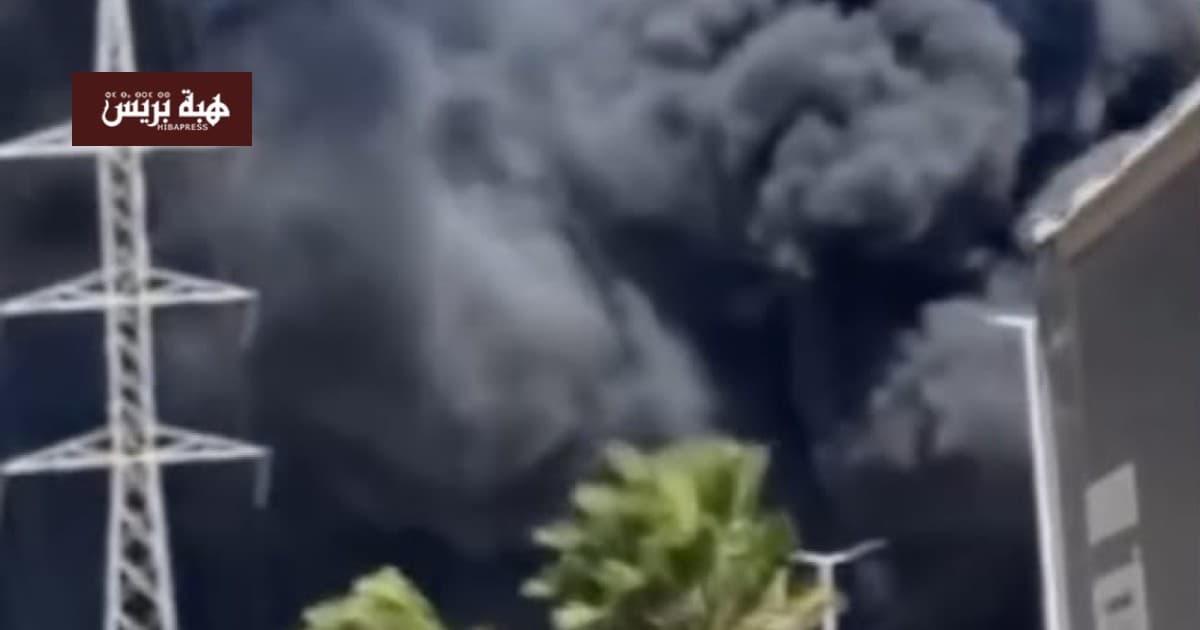 حريق كبير يدمّر مصنعاً قيد الإنشاء بطنجة