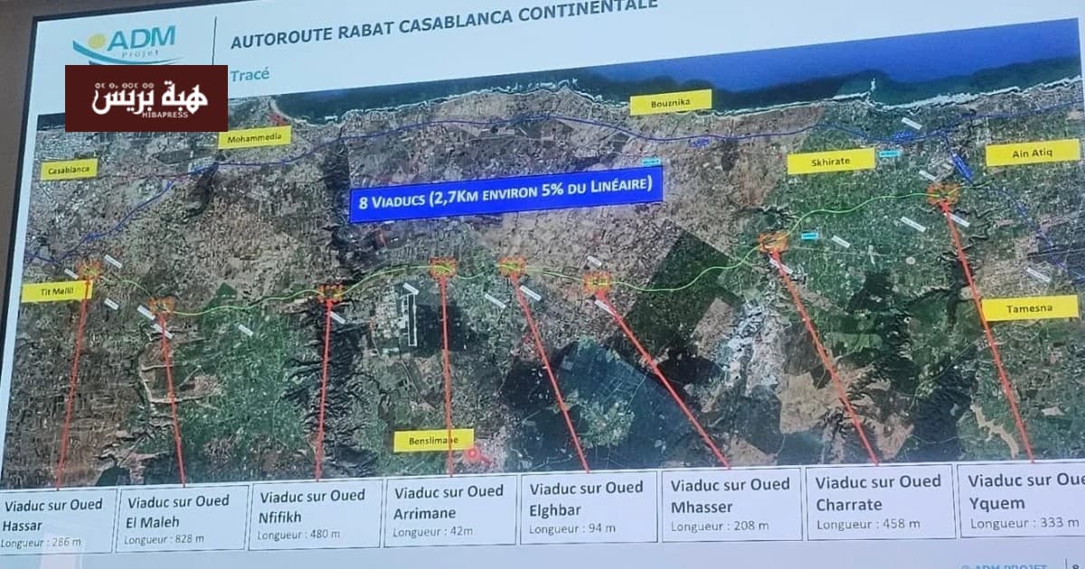 تطوير الطريق السيار بين الرباط والدار البيضاء يتقدم بسرعة