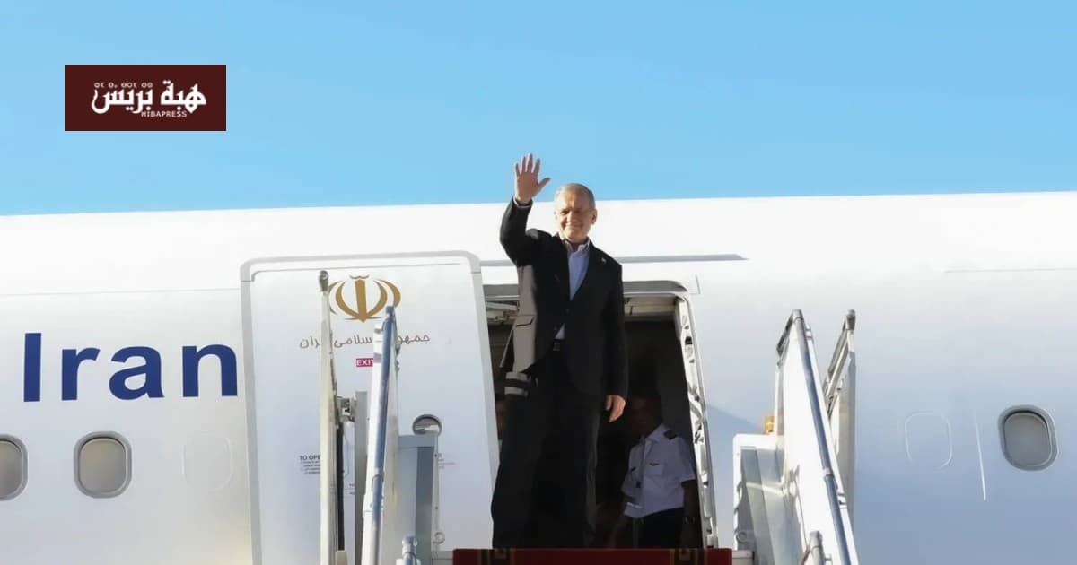 Iranian president's plane lands in Algeria