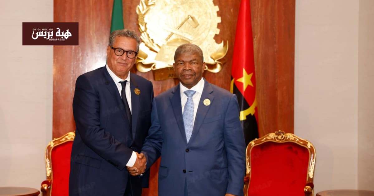 Angolan president meets Akhannouch at AU summit