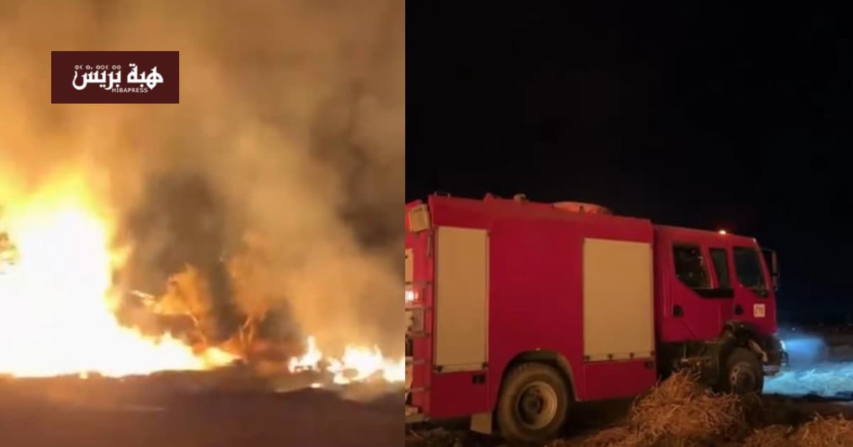 Agadir airport road fire destroys waste dump