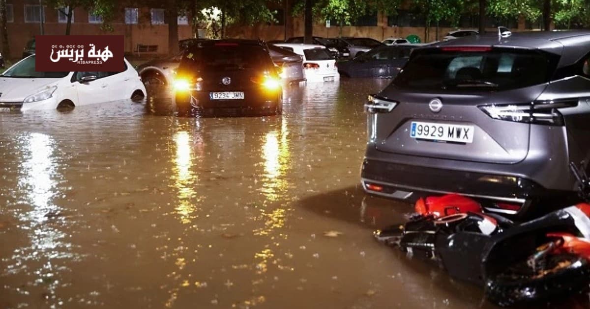 السيول في إسبانيا تودي بحالة وفاة وتعرقل النقل