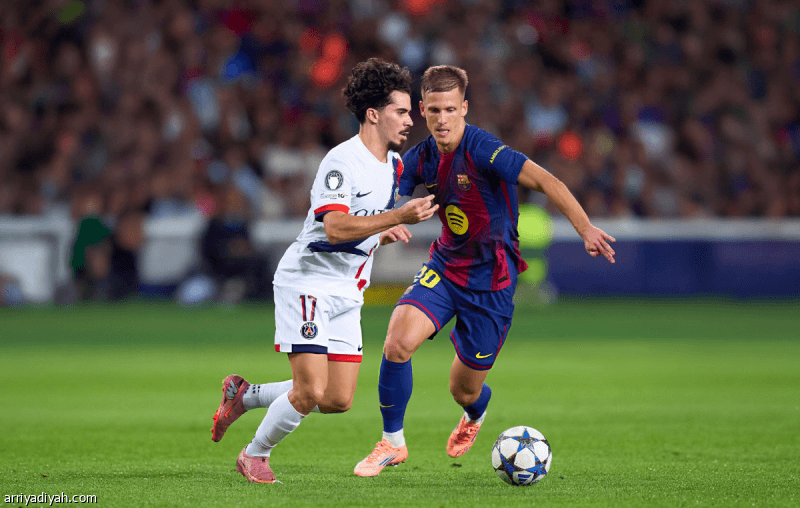 دوري أبطال أوروبا مواجهة باريس وبرشلونة
