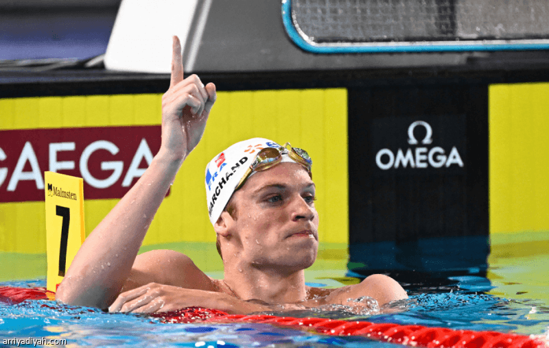 Marchand wins 400m freestyle title