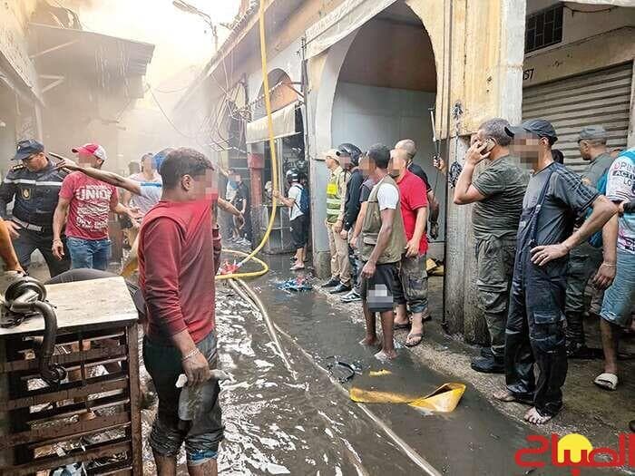Shop fires at Qarayeh market