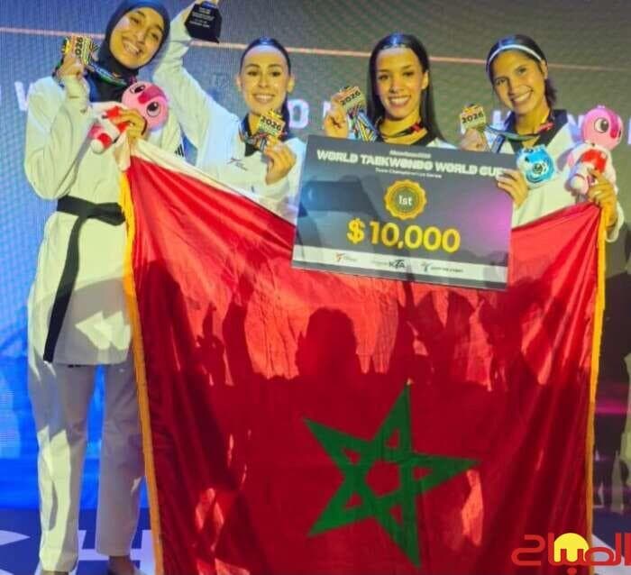 Women’s team wins first World Cup gold medal in team taekwondo — Al-Sabah Newspaper