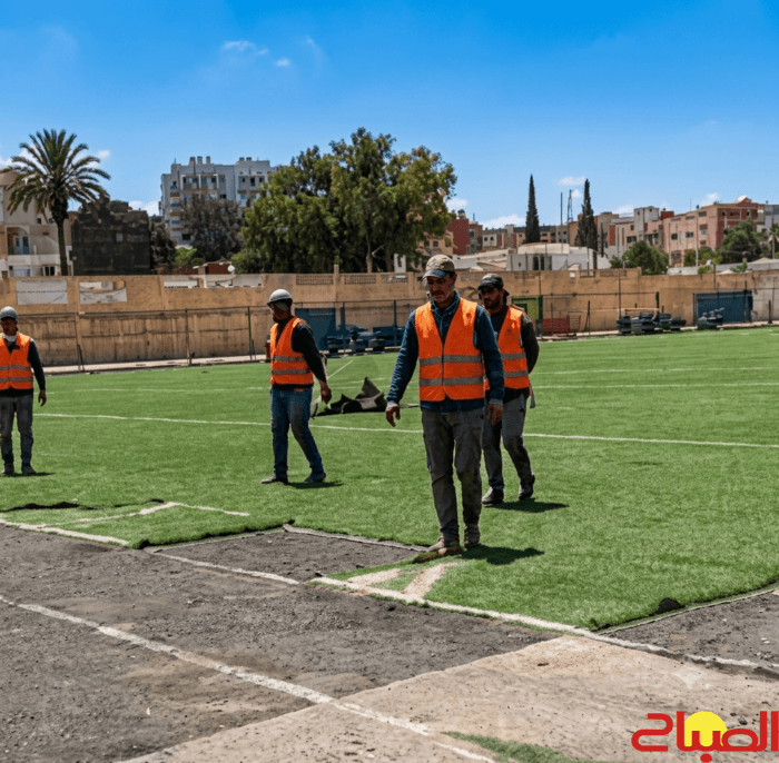 سطات تبدأ إصلاح ملعب كرة القدم