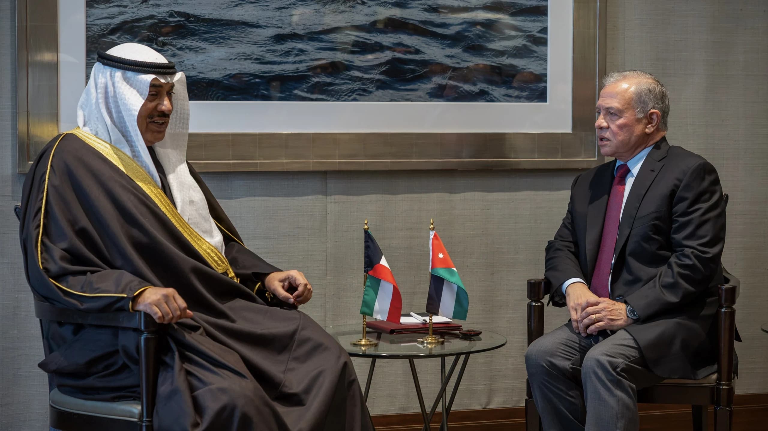King Meets Gulf and Lebanon Leaders