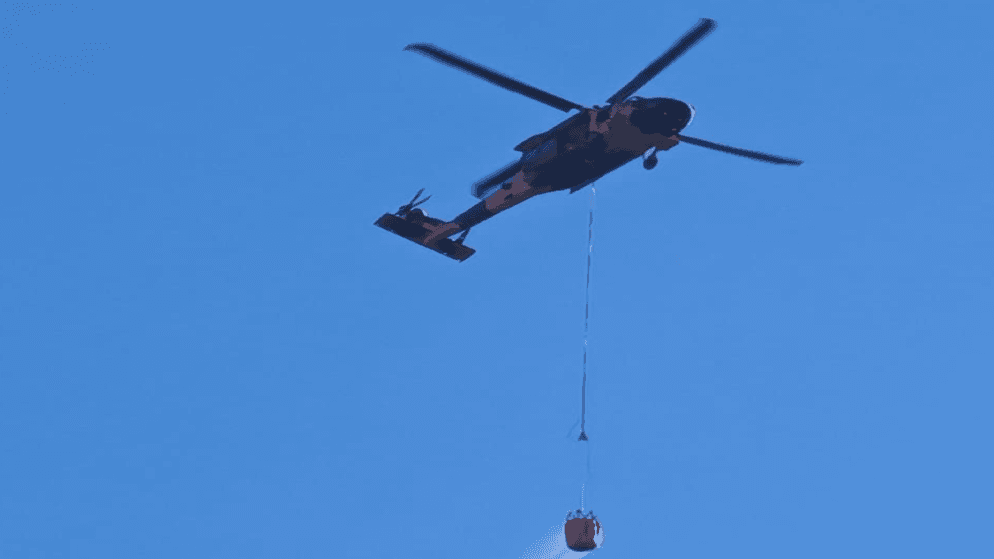 RAF aids in Ajloun and Jerash fire fight