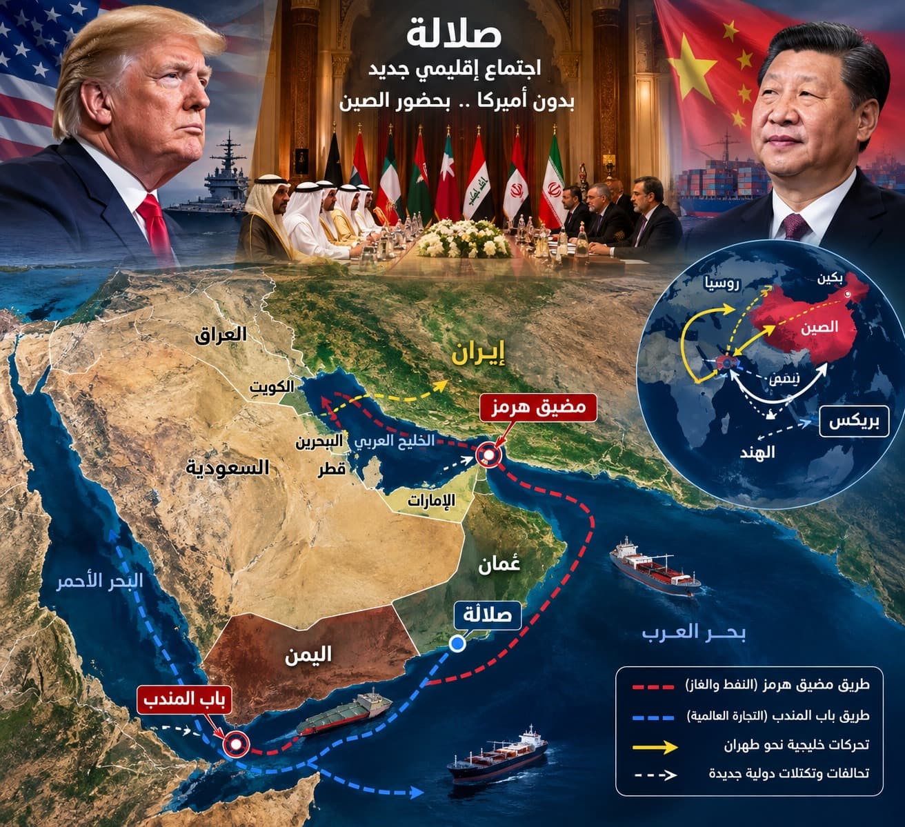 صلالة مع غياب أميركا وحضور الصين