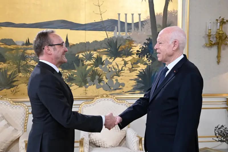 President meets Belgian ambassador at mission's end