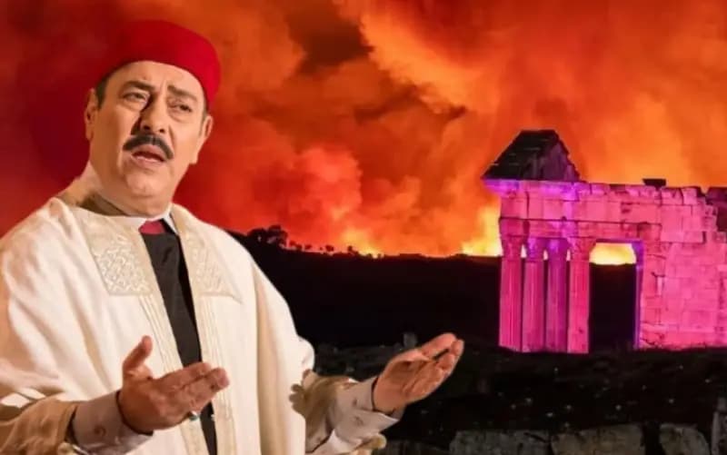 حريق خلال حفل لطفي بوشناق في دقّة