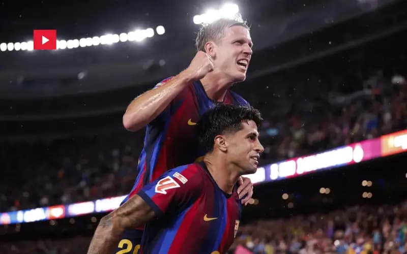 Barcelona's seven-goal win over Racing Santander
