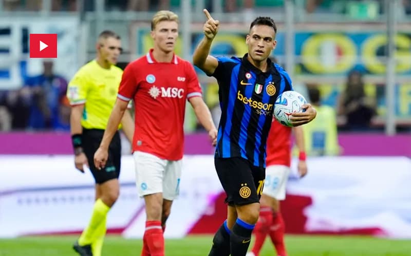Inter beats Napoli in 91st minute