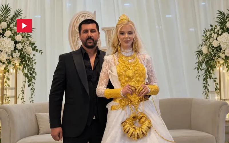 عريس يغمر عروسه بالذهب ويدخل السجن
