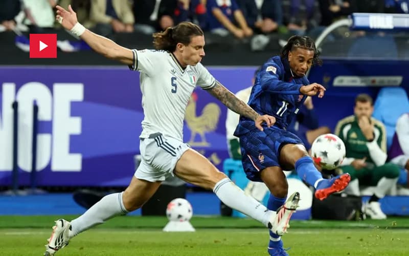 Italy earns draw against France