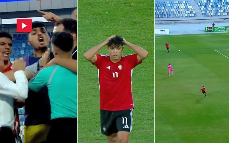 U20 match ends with violence and referee assault