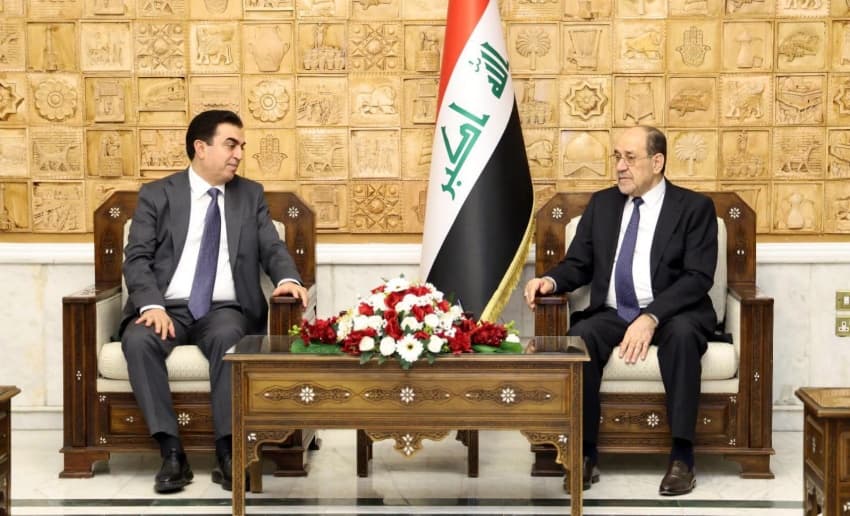 المالكي يبحث مع وفد من كتلة الديمقراطي دعم مؤسسات الدولة وتفعيل الدور الرقابي للبرلمان