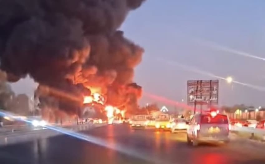 حريق ضخم في الشعلة ببغداد