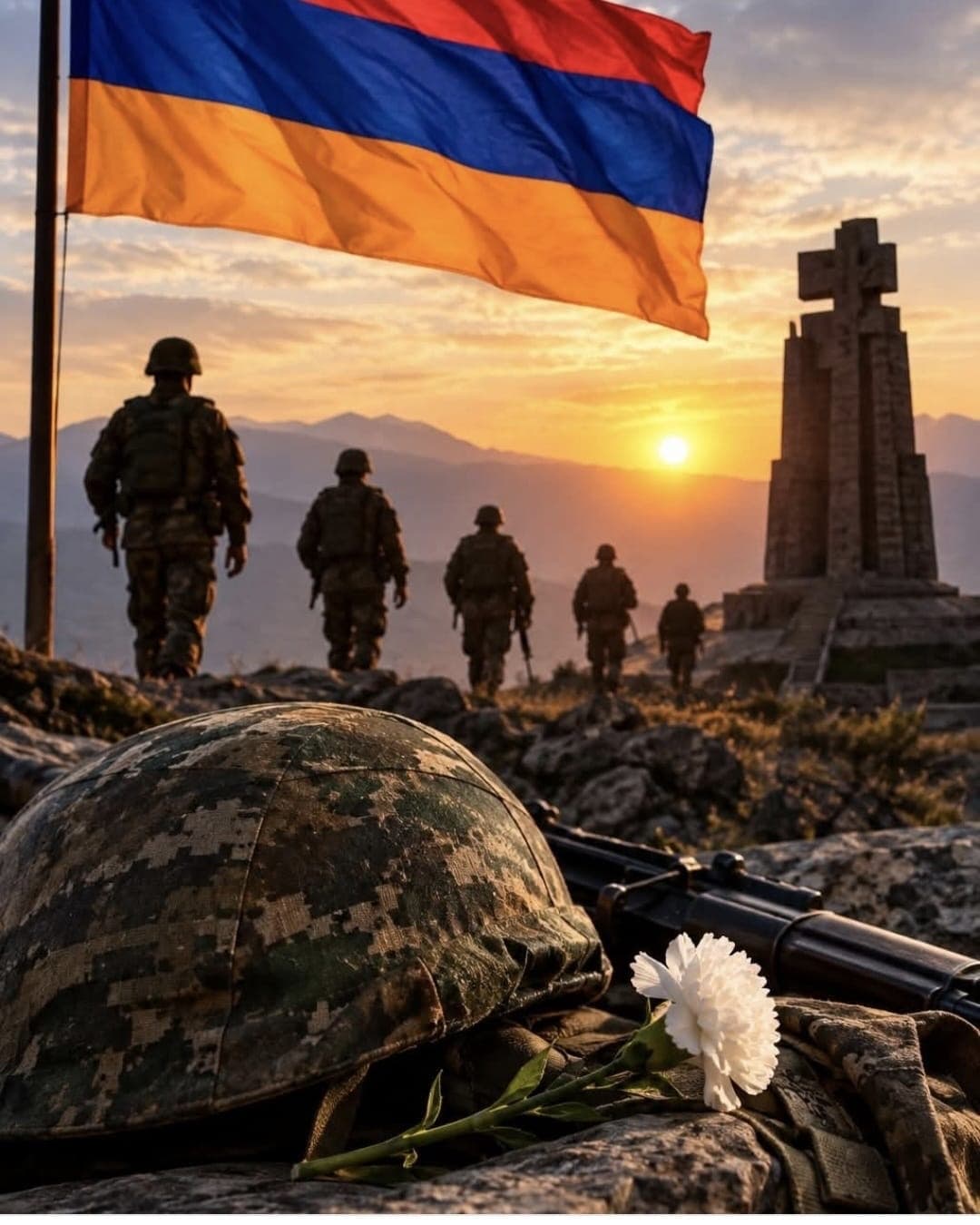 Italy-Arabic Sends Armenia Independence Cheers